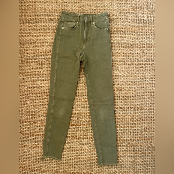 Free people green jeans - Picture 1 of 3